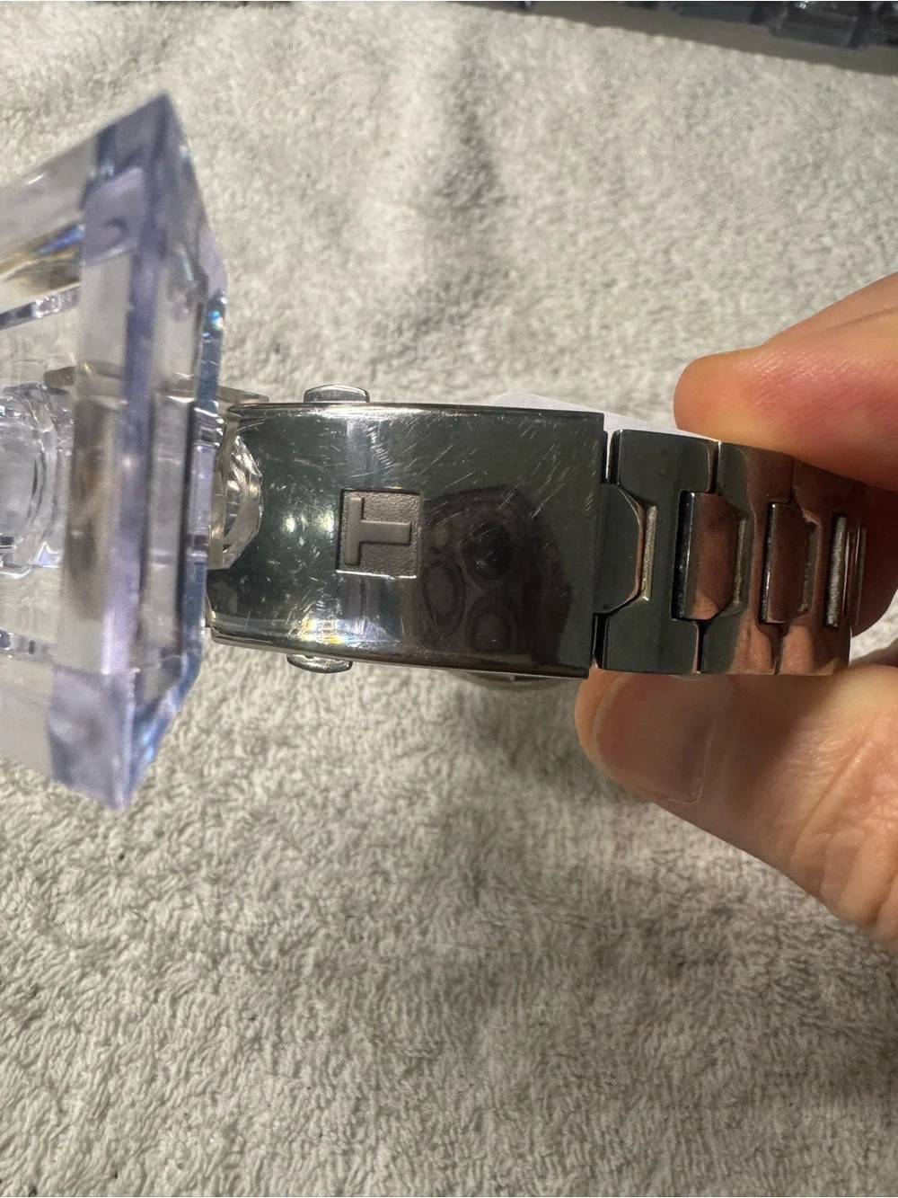 Tissot T-Touch Titanium Watch - Black Dial with Red Accents